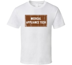 Medical Appliance Tech Vintage Look Distressed Wood Texture T Shirt