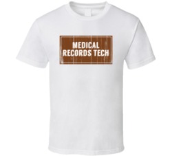 Medical Records Tech Vintage Look Distressed Wood Texture T Shirt