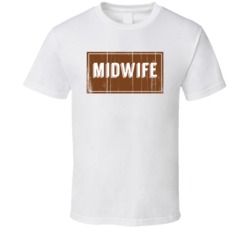 Midwife Vintage Look Distressed Wood Texture T Shirt