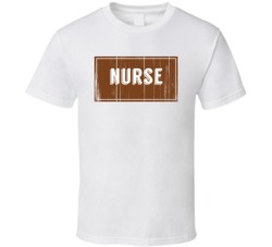 Nurse Vintage Look Distressed Wood Texture T Shirt