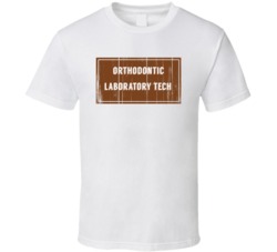 Orthodontic Laboratory Tech Vintage Look Distressed Wood T Shirt