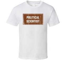 Political Scientist Vintage Look Distressed Wood Texture T Shirt