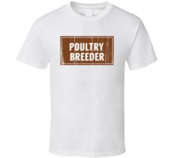 Poultry Breeder Vintage Look Distressed Wood Texture T Shirt