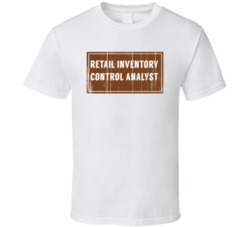 Retail Inventory Control Analyst Vintage Look Distressed Wood T Shirt