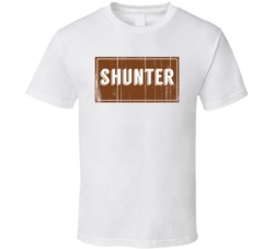 Shunter Vintage Look Distressed Wood Texture T Shirt
