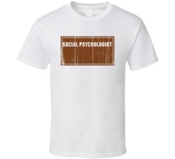 Social Psychologist Vintage Look Distressed Wood Texture T Shirt