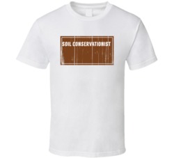 Soil Conservationist Vintage Look Distressed Wood Texture T Shirt