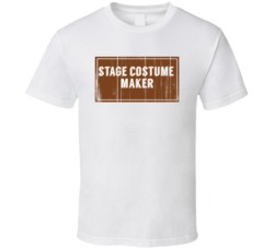 Stage Costume Maker Vintage Look Distressed Wood Texture T Shirt