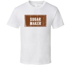 Sugar Maker Vintage Look Distressed Wood Texture T Shirt