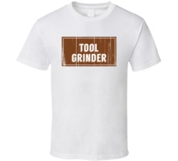 Tool Grinder Vintage Look Distressed Wood Texture T Shirt