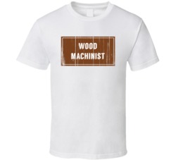 Wood Machinist Vintage Look Distressed Wood Texture T Shirt