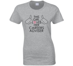 This Girl Loves Her Careers Adviser Occupation T Shirt