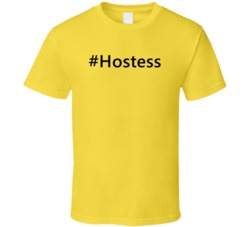 Hashtag Hostess Funny Trending T Shirt