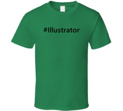 Hashtag Illustrator Funny Trending T Shirt