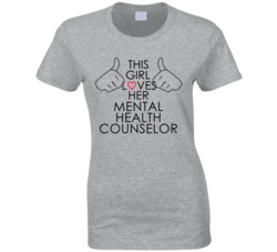 This Girl Loves Her Mental Health Counselor Occupation T Shirt