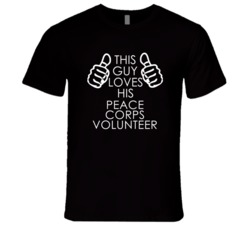 This Guy Loves His Peace Corps Volunteer Occupation T Shirt