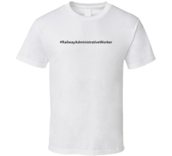 Hashtag Railway Administrative Worker Funny Trending T Shirt