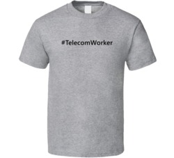 Hashtag Telecom Worker Funny Trending T Shirt