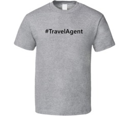 Hashtag Travel Agent Funny Trending T Shirt