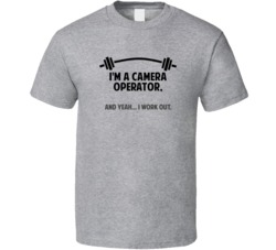Camera Operator Funny Workout Personalized T Shirt