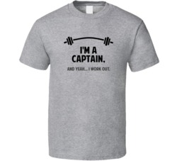 Captain Funny Workout Personalized T Shirt