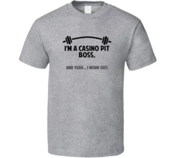 Casino Pit Boss Funny Workout Personalized T Shirt