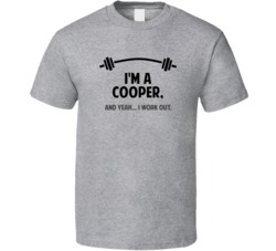 Cooper Funny Workout Personalized T Shirt