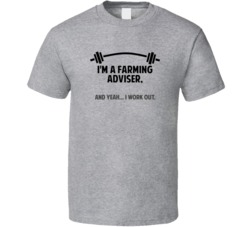 Farming Adviser Funny Workout Personalized T Shirt