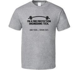 Fire Protection Engineering Tech Funny Workout Personalized T Shirt
