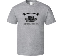 Information Assistant Funny Workout Personalized T Shirt