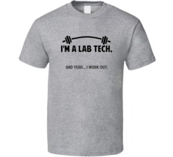 Lab Tech Funny Workout Personalized T Shirt