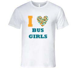 I Heart Bus Girls Popular Occupation T Shirt