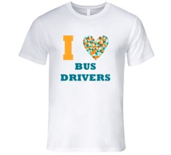 I Heart Bus Drivers Popular Occupation T Shirt