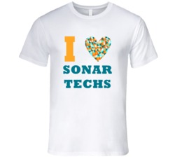 I Heart Sonar Techs Popular Occupation T Shirt