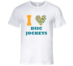 I Heart Disc Jockeys Popular Occupation T Shirt