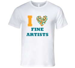 I Heart Fine Artists Popular Occupation T Shirt