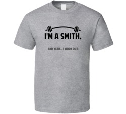 Smith Funny Workout Personalized T Shirt