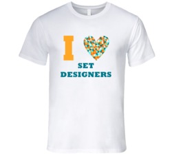 I Heart Set Designers Popular Occupation T Shirt