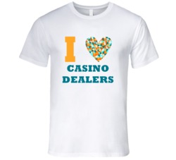 I Heart Casino Dealers Popular Occupation T Shirt