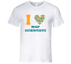 I Heart Map Scientists Popular Occupation T Shirt