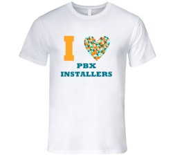I Heart Pbx Installers Popular Occupation T Shirt