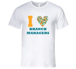 I Heart Branch Managers Popular Occupation T Shirt