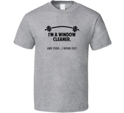 Window Cleaner Funny Workout Personalized T Shirt