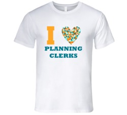 I Heart Planning Clerks Popular Occupation T Shirt