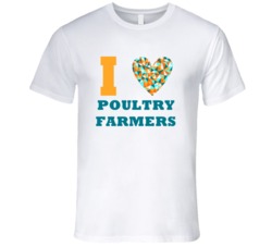 I Heart Poultry Farmers Popular Occupation T Shirt