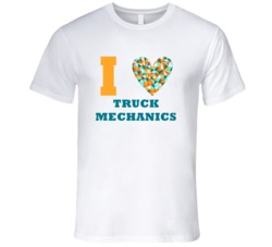 I Heart Truck Mechanics Popular Occupation T Shirt