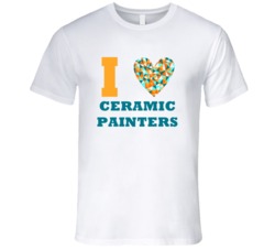 I Heart Ceramic Painters Popular Occupation T Shirt