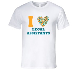 I Heart Legal Assistants Popular Occupation T Shirt