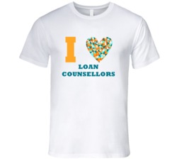 I Heart Loan Counsellors Popular Occupation T Shirt