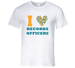 I Heart Records Officers Popular Occupation T Shirt
